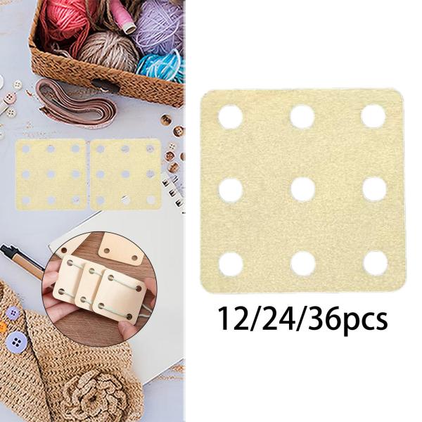 正方形織りカード、9つの穴、滑らかな表面のタブレット木製織機カード、DIYギフトハンドクラフトツール用の織りツール