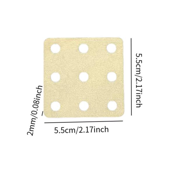 正方形織りカード、9つの穴、滑らかな表面のタブレット木製織機カード、DIYギフトハンドクラフトツール用の織りツール