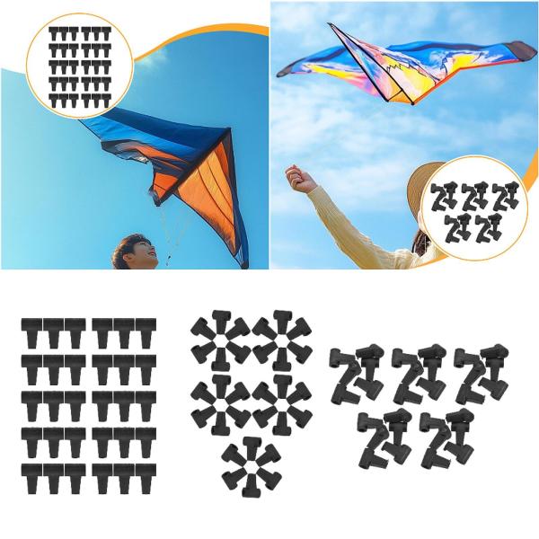 30 個 カイトコネクタ カイトアクセサリー 3ウェイ アウトドアスポーツ 修理と組み立て 直接交換 簡単な取り付け