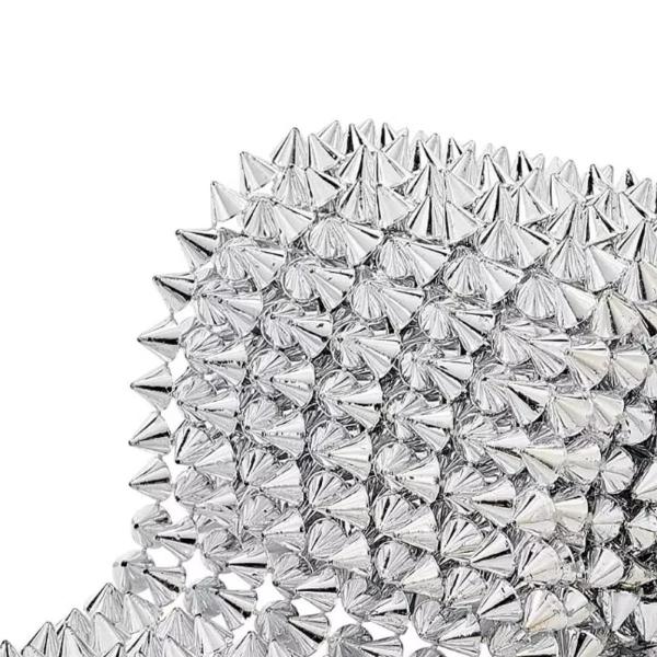 ジャケットパーティーのためのスパイクコーンフラットバッククラフトDIYプロジェクトにステッチを縫い付ける