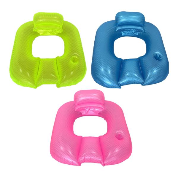 大人用インフレータブルプールフロート フローティングラウンジチェア 漏れ防止 軽量 パーティー用品 明るい色 旅行 PVC フロート