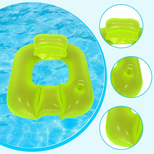 大人用インフレータブルプールフロート フローティングラウンジチェア 漏れ防止 軽量 パーティー用品 明るい色 旅行 PVC フロート