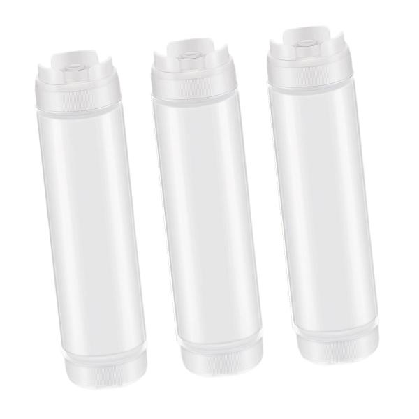 3 個 調味料スクイーズボトル 再利用可能 レストラン 空キッチンシロップドレッシングスプレーボトル マスタードサラダドレッシングソース用