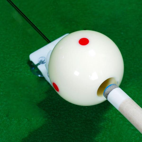 ビリヤードキューボール 穴付き ビリヤードアクセサリー 軽量 エイミングヘルパー ビリヤードストロークトレーニング