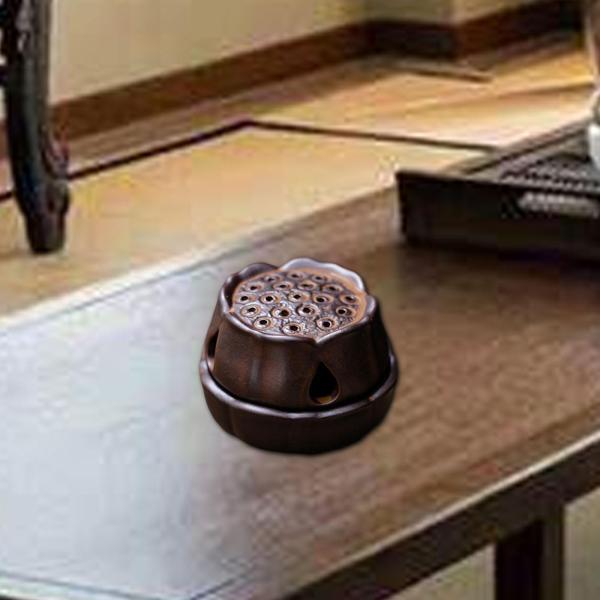 ロータス香炉 ロータス香炉 リビングルーム 装飾 コーン ハンドメイド デスクトップ オフィス ヴィンテージスタイル
