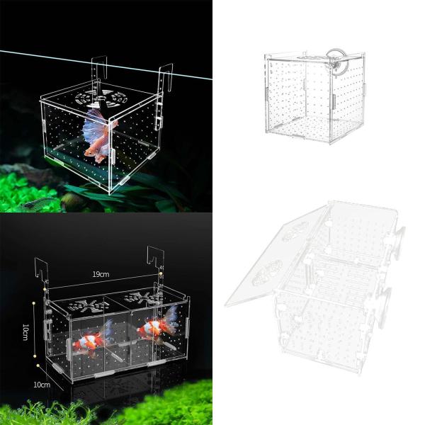 水槽用魚飼育箱 セパレーターブリーダー隔離箱 小型稚魚 エビ