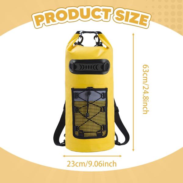 ドライバッグ フローティングバックパック 防水 軽量 女 男 収納バッグ ドライサック 水泳 ボート カヤック ハイキング用