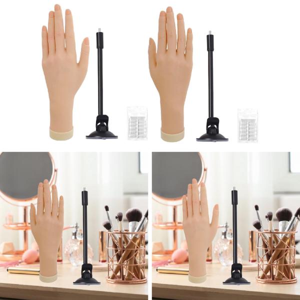 ネイル練習用ハンドシミュレーション フェイクフレキシブルソフトネイルトレーニングモデル マネキンハンド サロン整理 ショップ 学生用 リング