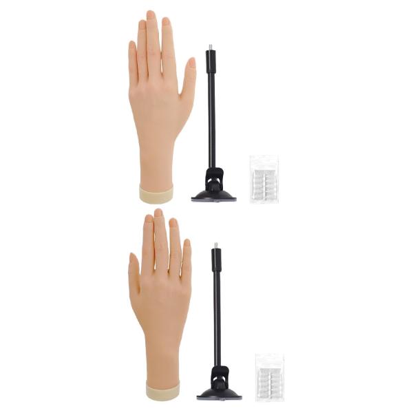 ネイル練習用ハンドシミュレーション フェイクフレキシブルソフトネイルトレーニングモデル マネキンハンド サロン整理 ショップ 学生用 リング