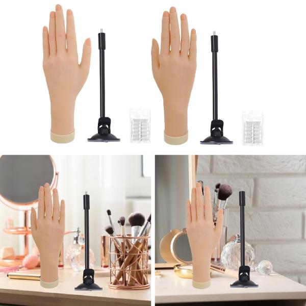 ネイル練習用ハンドシミュレーション フェイクフレキシブルソフトネイルトレーニングモデル マネキンハンド サロン整理 ショップ 学生用 リング