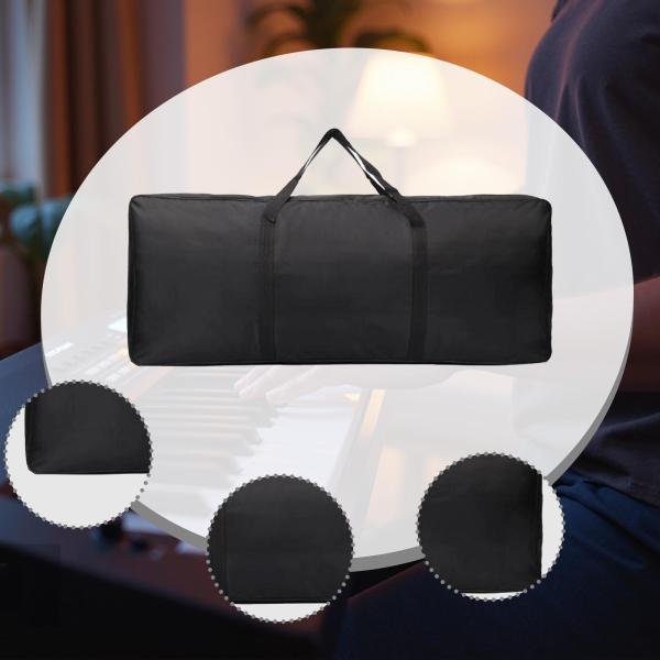 61鍵キーボードバッグ 収納ポケット ギフト保護 電子ピアノケース ピアノキーボードケース 本用 屋外コンサートペダル