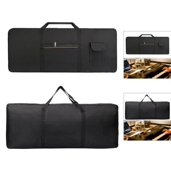 61鍵キーボードバッグ 収納ポケット ギフト保護 電子ピアノケース ピアノキーボードケース 本用 屋外コンサートペダル