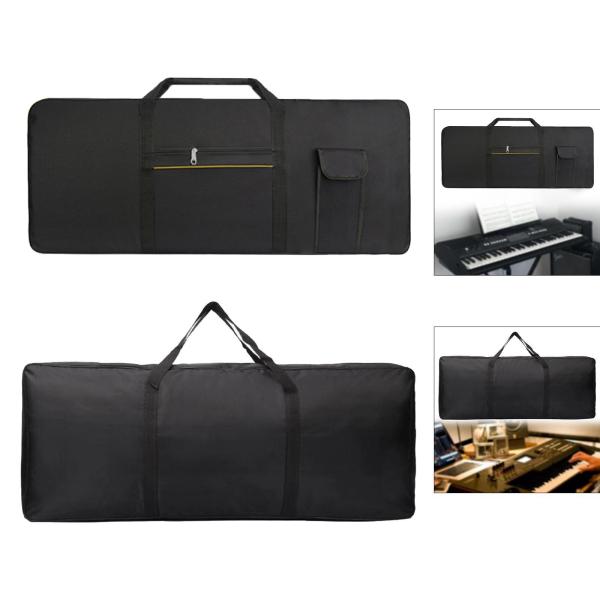 61鍵キーボードバッグ 収納ポケット ギフト保護 電子ピアノケース ピアノキーボードケース 本用 屋外コンサートペダル
