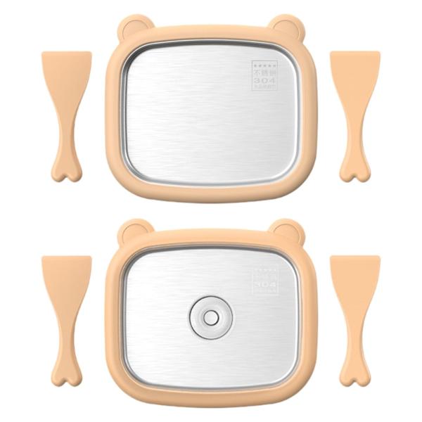 キッズフローズンヨーグルトアイスクリームメーカー 26x21x3.5cm 子供用スナック用 軽量 DIY フローズントリート ステンレススチール製コー