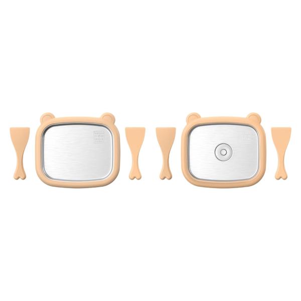 キッズフローズンヨーグルトアイスクリームメーカー 26x21x3.5cm 子供用スナック用 軽量 DIY フローズントリート ステンレススチール製コー