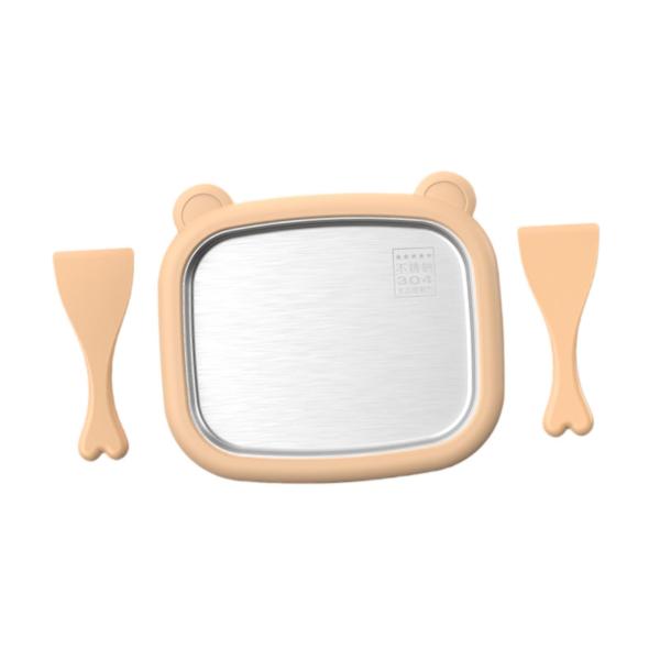 キッズフローズンヨーグルトアイスクリームメーカー 26x21x3.5cm 子供用スナック用 軽量 DIY フローズントリート ステンレススチール製コー