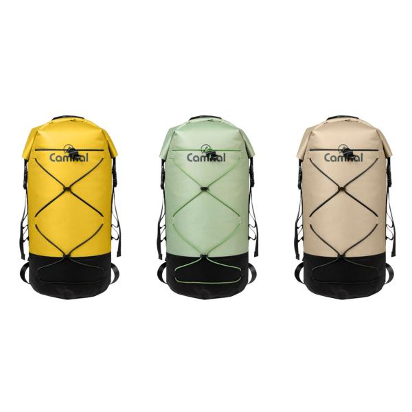 ダイビングドライバックパック 40L ドライバッグ 水泳用フロート 濡れた物と乾いた物を分離 釣り カヤック 登山用