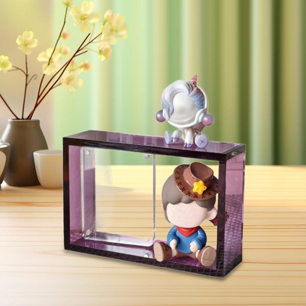 フィギュア用ディスプレイスタンド モダンで多目的なポータブルコレクションショーケース