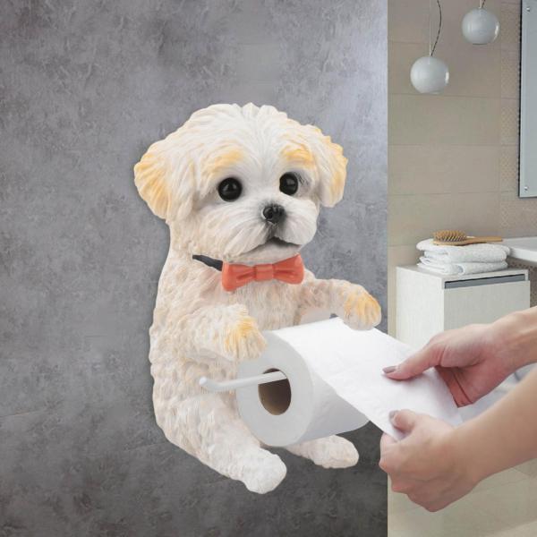 トイレットペーパーロールホルダー、樹脂製壁掛けペーパーホルダーラック、ホテル向けの面白いトイレットペーパーディスペンサー、心のこもったギフト