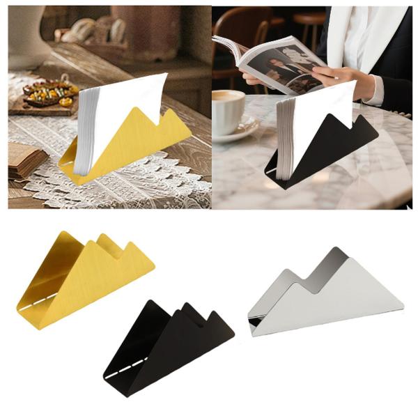 ステンレススチール製ナプキンホルダー ティッシュラックオーガナイザー エレガントで安定したナプキンディスペンサー 縦型 バー ホーム ホテル ダイニン