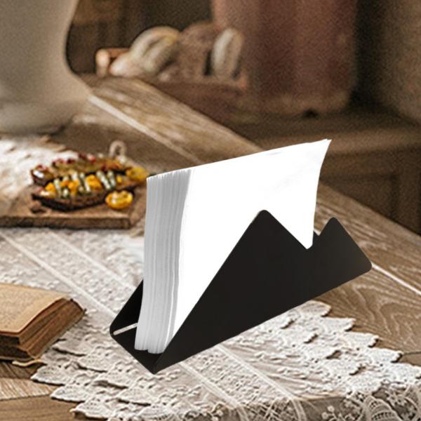 ステンレススチール製ナプキンホルダー ティッシュラックオーガナイザー エレガントで安定したナプキンディスペンサー 縦型 バー ホーム ホテル ダイニン