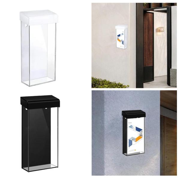 パンフレットホルダー 不動産看板ホルダー 壁掛けパンフレットディスプレイボックス チラシボックス ホテルショー 展示会 レストラン用