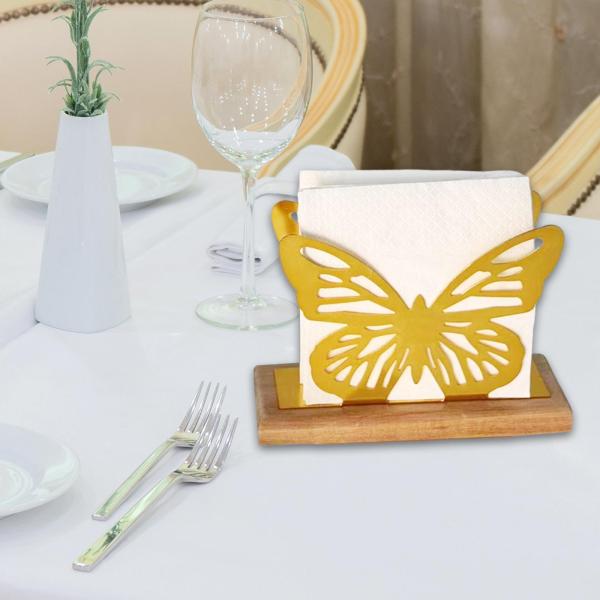 テーブルティッシュスタンド用蝶ナプキンホルダー エレガントなペーパーティッシュディスペンサー 家庭用コーヒーショップ レストラン キッチン ピクニック