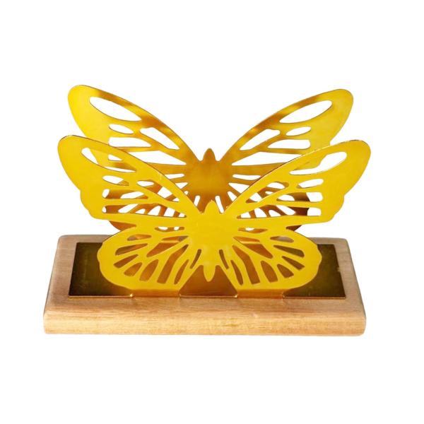 テーブルティッシュスタンド用蝶ナプキンホルダー エレガントなペーパーティッシュディスペンサー 家庭用コーヒーショップ レストラン キッチン ピクニック