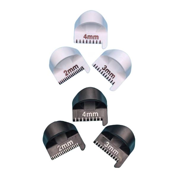 3 個 エッジステッチロック縫製ゲージ、キルティング定規 2/3/4mm プロフェッショナルテンプレートシームガイド 縫製用 ストレート DIY ステ