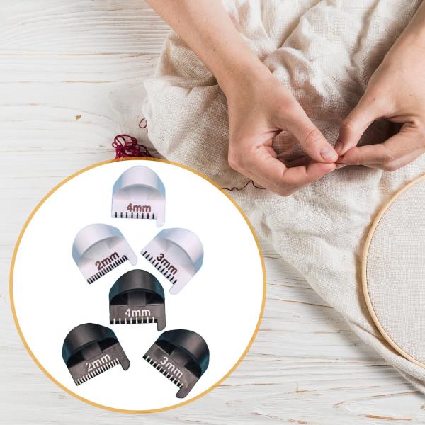 3 個 エッジステッチロック縫製ゲージ、キルティング定規 2/3/4mm プロフェッショナルテンプレートシームガイド 縫製用 ストレート DIY ステ