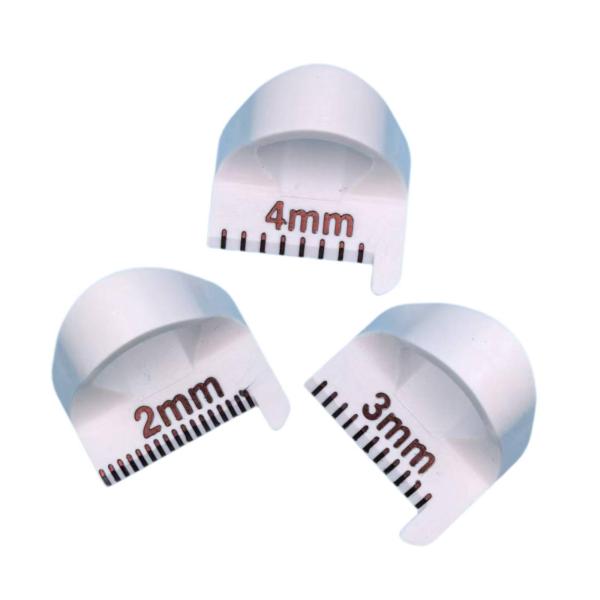 3 個 エッジステッチロック縫製ゲージ、キルティング定規 2/3/4mm プロフェッショナルテンプレートシームガイド 縫製用 ストレート DIY ステ