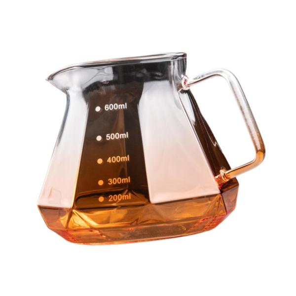 ドリップコーヒーメーカー ガラスジャグ 20オンス/600ml クリア ハンドル付き ドリップコーヒーポット サーバー ケトル 家庭用