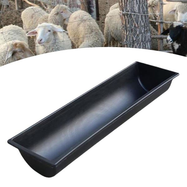 ヤギ用給餌器 給餌トラフ 100cm 頑丈 大容量 厚みのある家畜用器 給水 鹿 羊 子牛 牛 馬