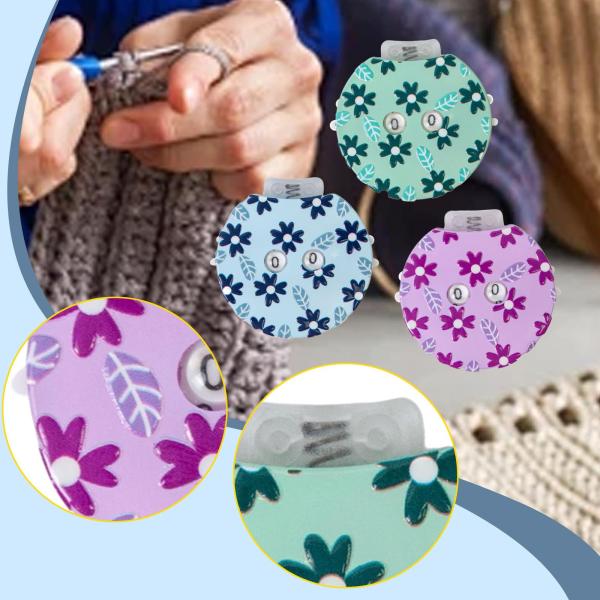 帽子やスカーフの編み物用段数カウンター、DIY編み物ツール作成、かぎ針編み用段数カウンター、織りアタッチメントカウント装置