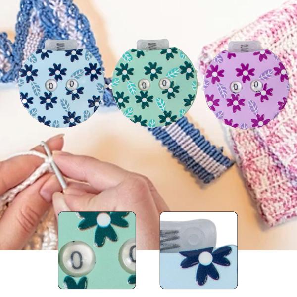 帽子やスカーフの編み物用段数カウンター、DIY編み物ツール作成、かぎ針編み用段数カウンター、織りアタッチメントカウント装置