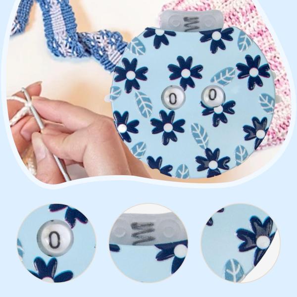 帽子やスカーフの編み物用段数カウンター、DIY編み物ツール作成、かぎ針編み用段数カウンター、織りアタッチメントカウント装置