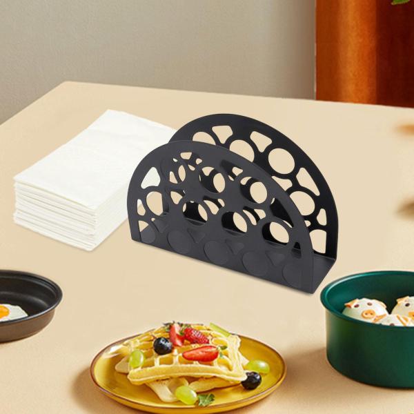 ナプキンホルダー ナプキンスタンドオーガナイザー 安定したベース付き クリエイティブティッシュラックディスペンサー デスクトップキッチンパーティー用品
