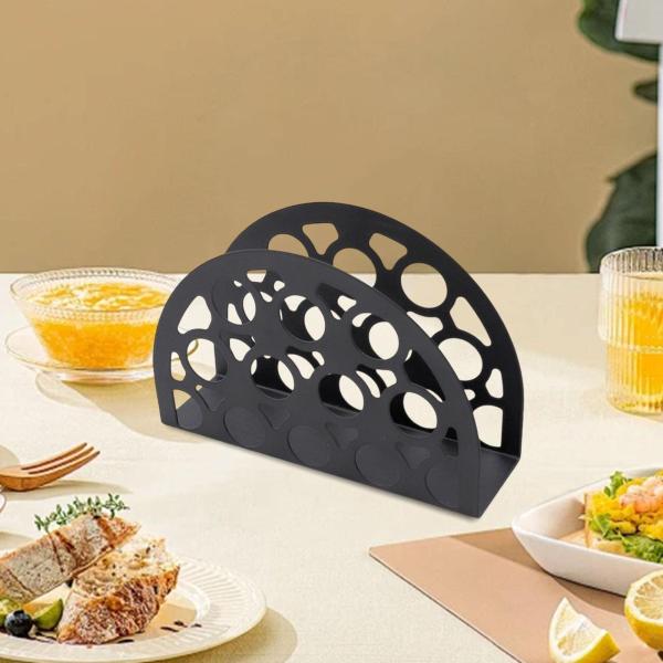 ナプキンホルダー ナプキンスタンドオーガナイザー 安定したベース付き クリエイティブティッシュラックディスペンサー デスクトップキッチンパーティー用品