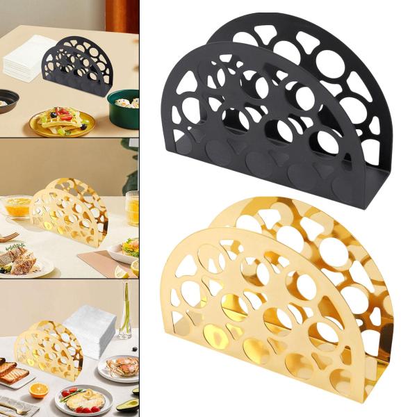 ナプキンホルダー ナプキンスタンドオーガナイザー 安定したベース付き クリエイティブティッシュラックディスペンサー デスクトップキッチンパーティー用品