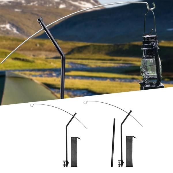 キャンプ用ランタンスタンド 卓上ライトサポート ポータブル 取り外し可能 ランタンポールハンガー ランプスタンド 旅行 アウトドア バックパッキング用