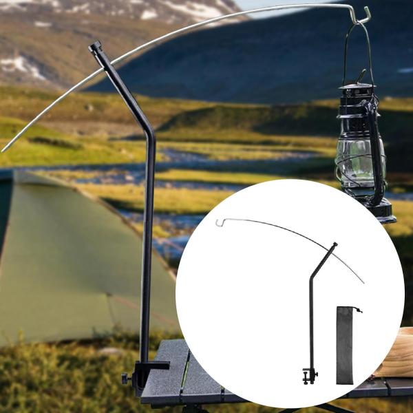 キャンプ用ランタンスタンド 卓上ライトサポート ポータブル 取り外し可能 ランタンポールハンガー ランプスタンド 旅行 アウトドア バックパッキング用