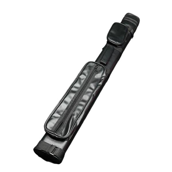 プールキュースティックボックス ビリヤードスティックバッグ ショルダーストラップ付き 防塵 ポータブル PUレザー キャリーケース ホルダー 保護ボッ