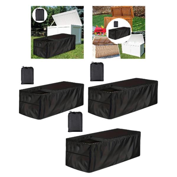 デッキボックスカバー、屋外収納ボックスシェード防水交換用サンプロテクターパティオベンチカバーシールドゴミ箱裏庭用