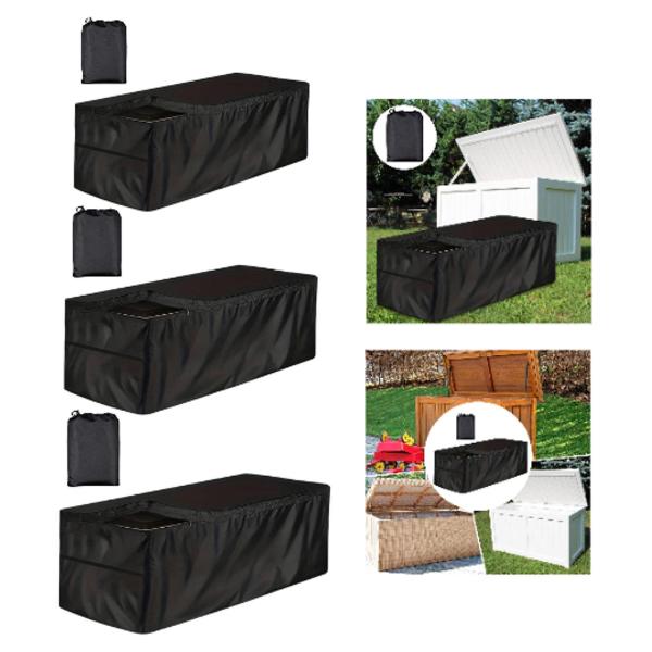 デッキボックスカバー、屋外収納ボックスシェード防水交換用サンプロテクターパティオベンチカバーシールドゴミ箱裏庭用