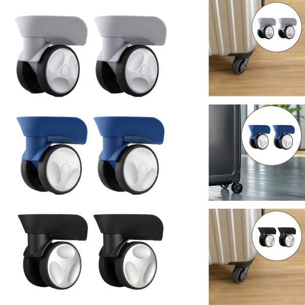 2 個セット 荷物用ホイール交換用スーツケース交換ホイール旅行ボックスショッピングカート簡単に設置可能ミュート再利可能修理