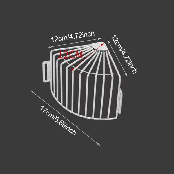 雨樋フィルターストレーナー 雨樋排水口ガードネットカバーグリル 90°コーナー用 屋外排水口ストレーナー 家庭ゴミ用 ガーデン