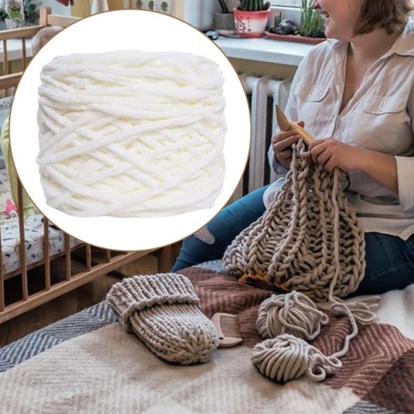 柔らかくて厚い糸。手作りの軽量なホームデコレーション。編み物、ペットベッド、織り、クッション用の柔らかく洗える太い糸。