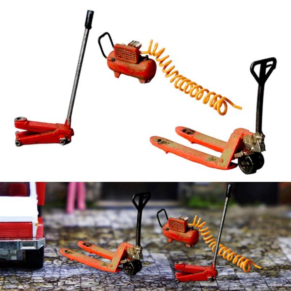 1/64スケール ガレージツールワークショップ修理ツールシミュレーション樹脂フィギュア装飾シーンモデルリアルな修理ショップアクセサリー