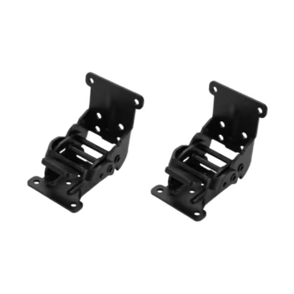 2 個入り 折りたたみブラケットロック延長サポートスチールヘビーデューティーセルフロックヒンジ（ネジ付き）オフィスソファキャビネットドアデスク用