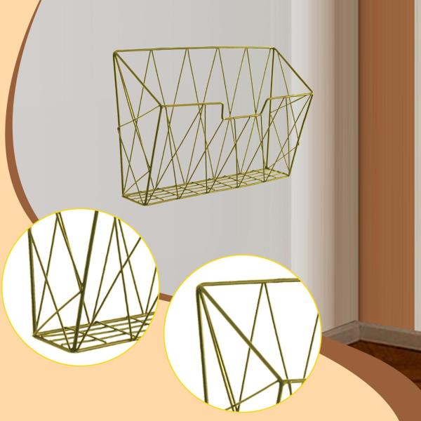 壁掛けファイルホルダーマガジンラック多目的装飾収納メールオーガナイザー本、手紙、書類、フォルダー用
